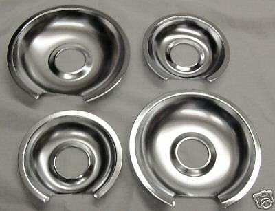 GB3 For GE Range Burner Drip Pans 2 WB32X10012 2 WB32X10013
