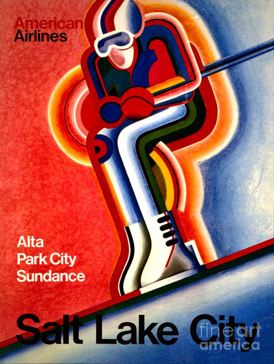 Salt Lake City Vintage Travel - Poster | Canvas Wall Art Print
