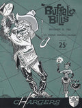 San Diego Chargers Vintage Program 3 - Poster | Canvas Wall Art Print
