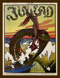 Sea Serpent And The Nude Jugend Magazine Cover - Poster | Canvas Wall Art Print