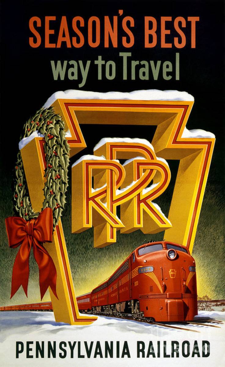 Seasons Best Way To Travel Vintage - Poster | Canvas Wall Art Print