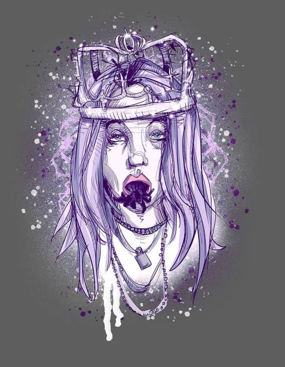 See Me In A Crown - Billie Eilish - Poster | Canvas Wall Art Print
