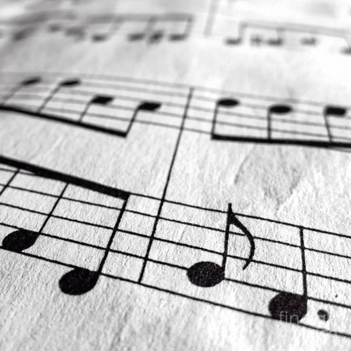 Sheet Music Square - Poster | Canvas Wall Art Print