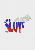 Slovenia Typographic Map Flag - Poster | Canvas Wall Art Print