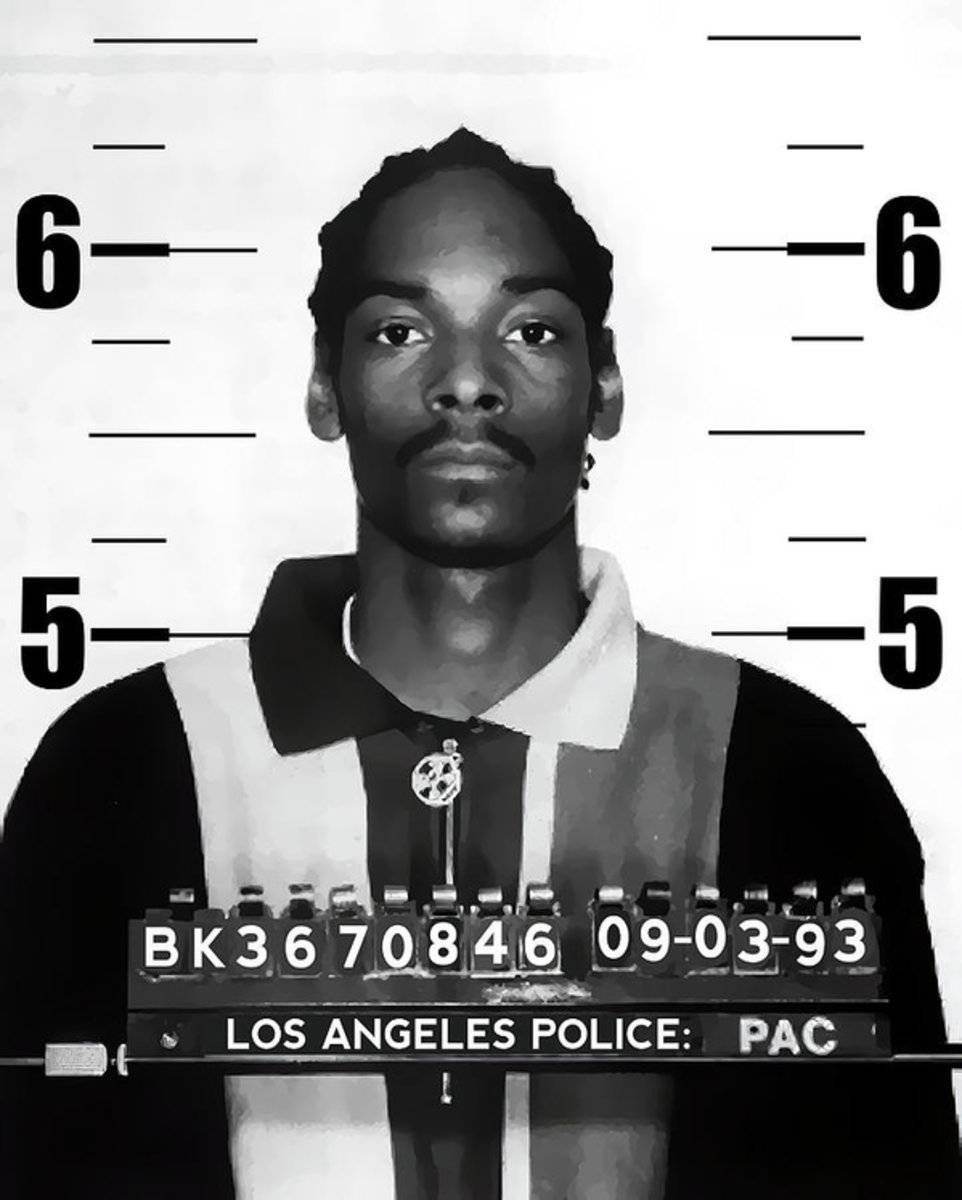 Snoop Dogg Booked For Murder 1993 - Rapper - Poster | Canvas Wall Art Print
