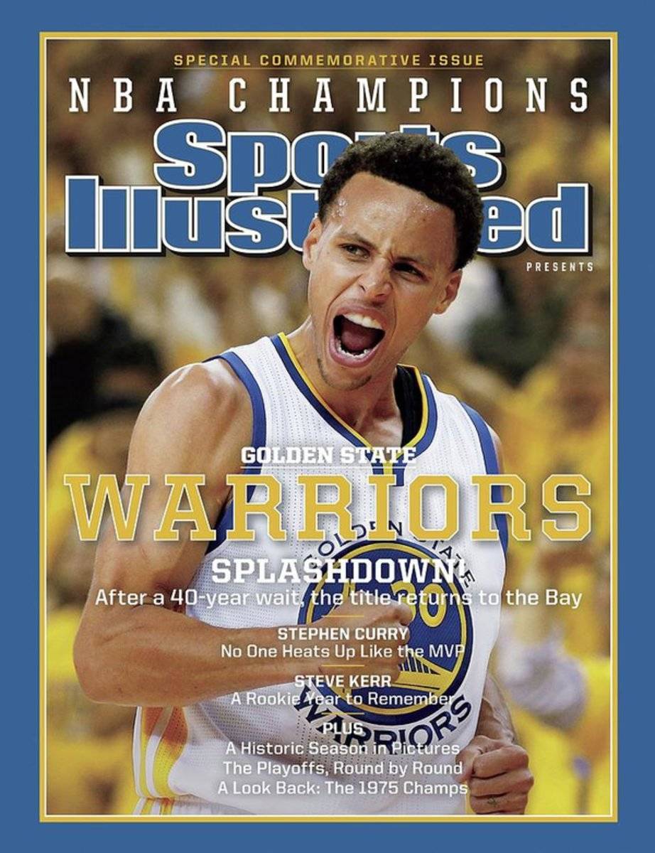 Splashdown Golden State Warriors 2015 Nba Champions Sports Illustrated Cover - Poster | Canvas Wall Art Print