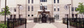Statue In Front Of A Building, Michael - Poster | Canvas Wall Art Print