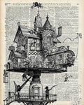 Steampunk House - Poster | Canvas Wall Art Print