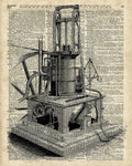 Steampunk Machine - Poster | Canvas Wall Art Print