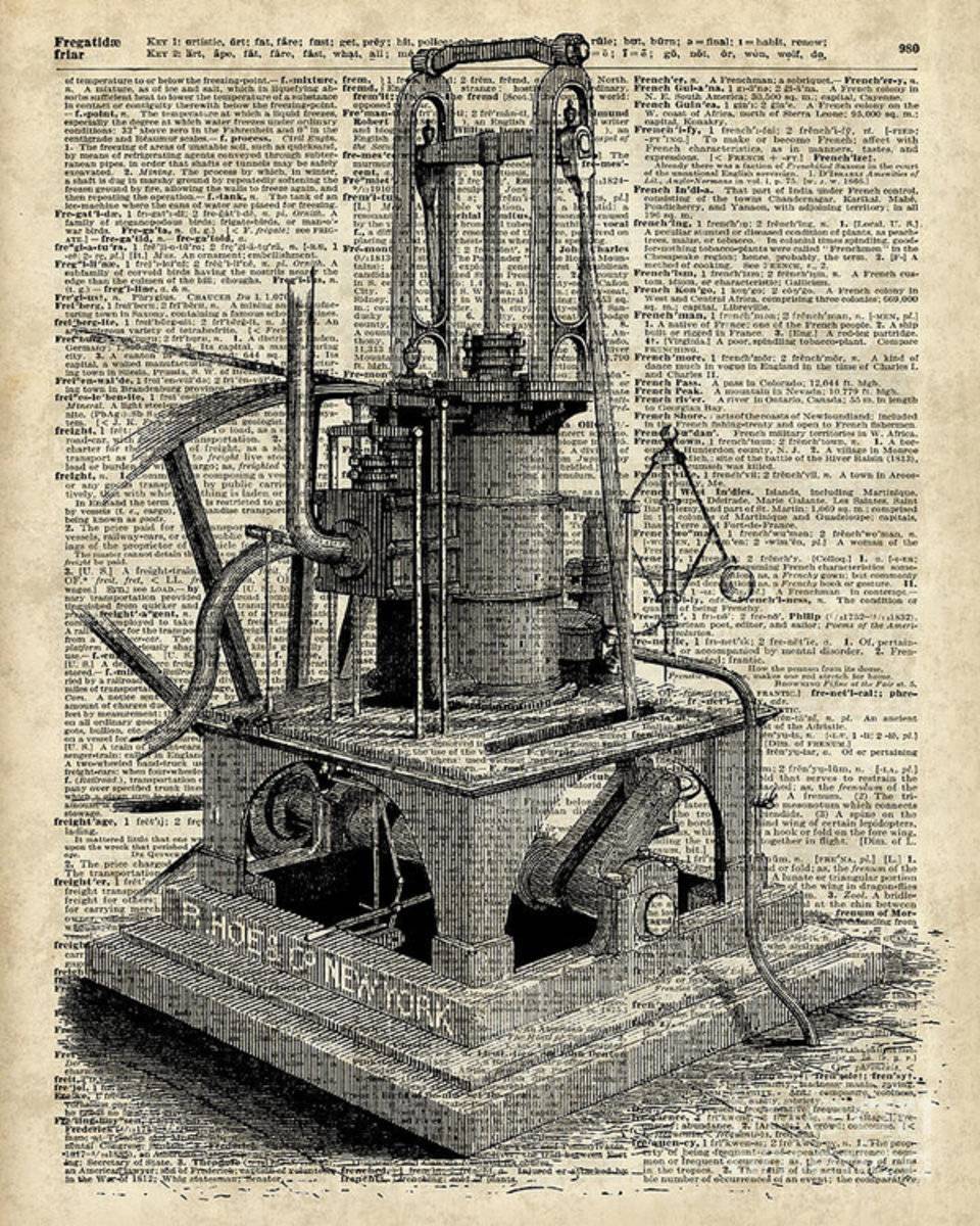 Steampunk Machine - Poster | Canvas Wall Art Print