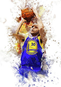 Stephen Curry, Golden State Warriors - Poster | Canvas Wall Art Print