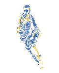 Stephen Curry Golden State Warriors Pixel Art 150 - Poster | Canvas Wall Art Print