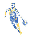 Stephen Curry Golden State Warriors Pixel Art 151 - Poster | Canvas Wall Art Print