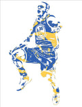 Stephen Curry Golden State Warriors Pixel Art 23 - Poster | Canvas Wall Art Print