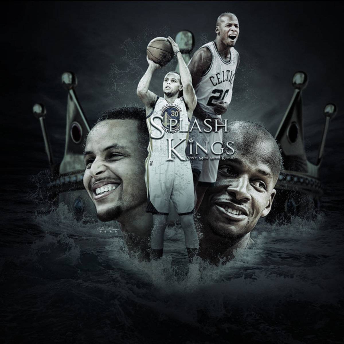 Stephen Curry X Ray Allen - Poster | Canvas Wall Art Print