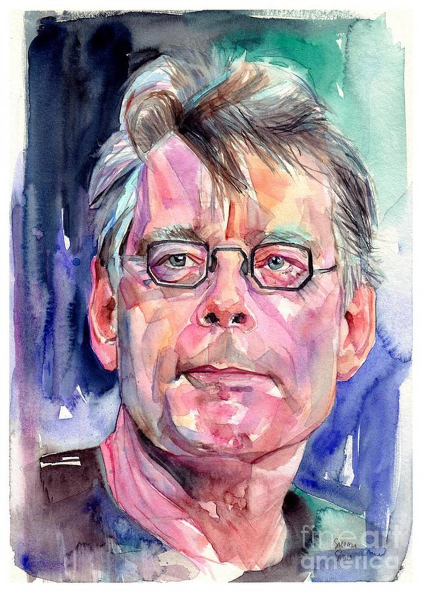 Stephen King Portrait - Poster | Canvas Wall Art Print