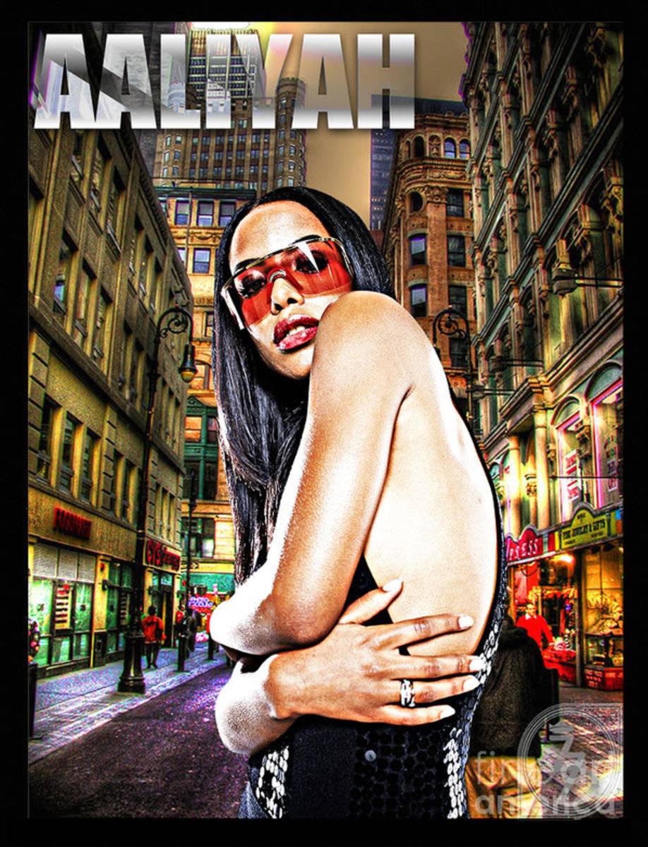 Street Phenomenon Aaliyah - Rapper - Poster | Canvas Wall Art Print