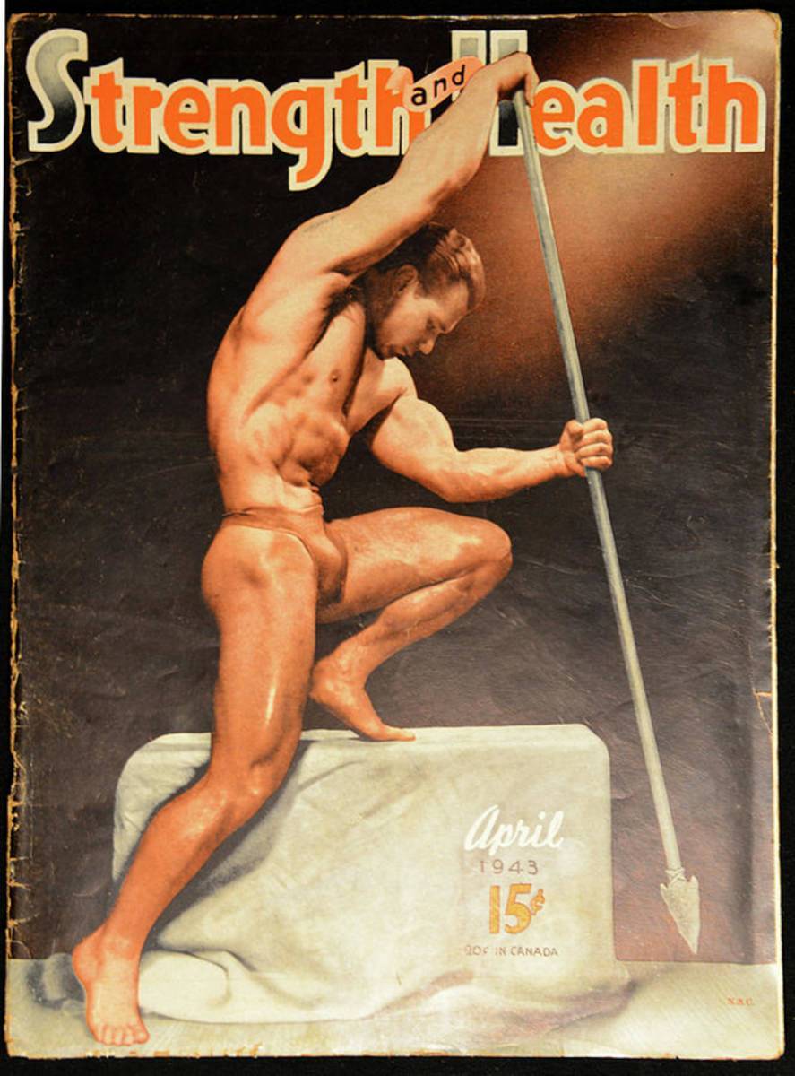 Strength And Health April 1943 - Poster | Canvas Wall Art Print