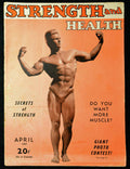 Strength And Health April 1947 - Poster | Canvas Wall Art Print