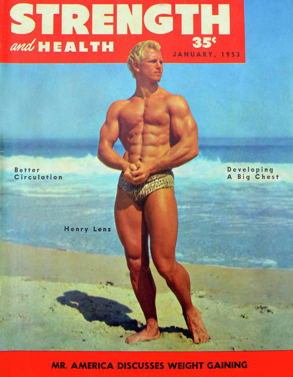 Strength And Health Mag Jan 1953 - Poster | Canvas Wall Art Print