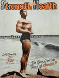 Strength And Health Mag Sept 1946 - Poster | Canvas Wall Art Print