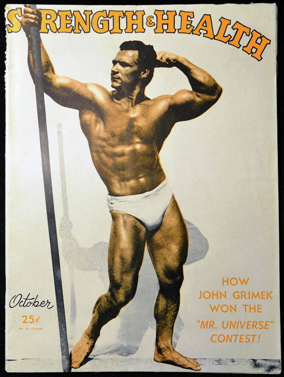 Strength And Health October 1948 - Poster | Canvas Wall Art Print