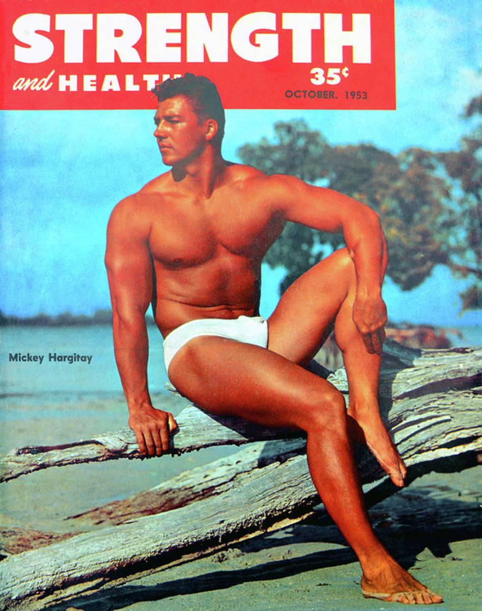 Strength And Health Mag Oct 1953 - Poster | Canvas Wall Art Print
