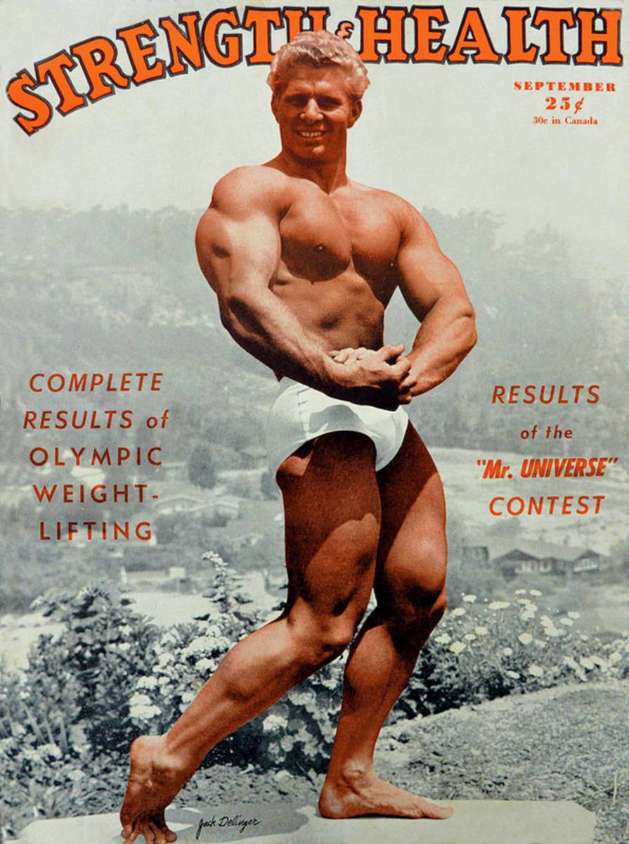 Strength And Health Mag Sept 1948 - Poster | Canvas Wall Art Print