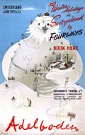 Switzerland Adelboden Vintage Travel - Poster | Canvas Wall Art Print