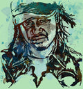 T-Pain Faheem Rasheed Najm Stylised Etching Pop Art - Rapper - Poster | Canvas Wall Art Print