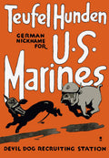 Teufel Hunden - German Nickname For Us Marines - Poster | Canvas Wall Art Print