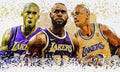 The Big Three Kobe Bryant, Lebron James, Kareem Abdul Jabbar - Poster | Canvas Wall Art Print