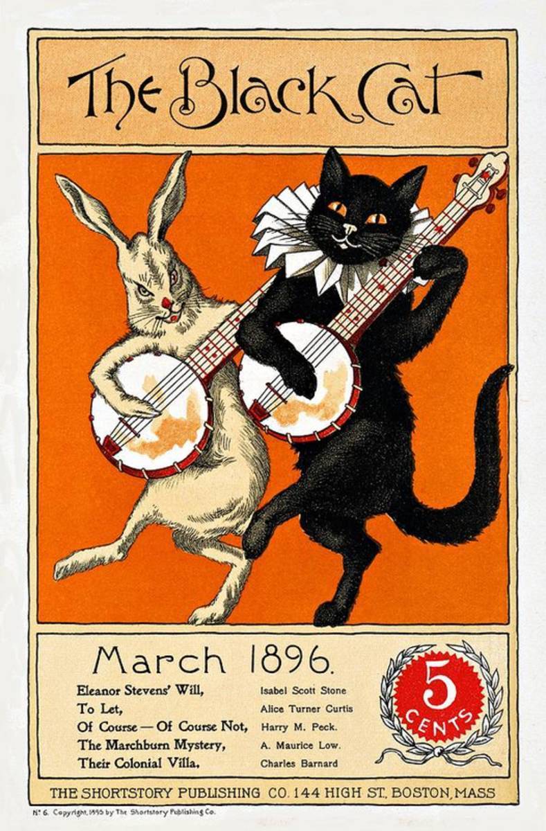 The Black Cat Magazine - Poster | Canvas Wall Art Print