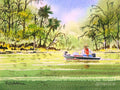 The Fishing Is Done - Heading Home - Poster | Canvas Wall Art Print