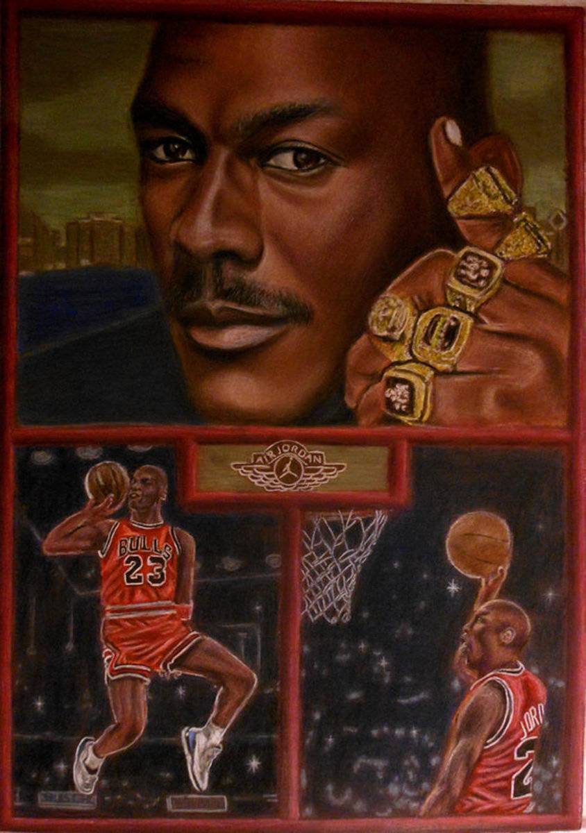 The Flight Instructor Feat Michael Jordan - Poster | Canvas Wall Art Print