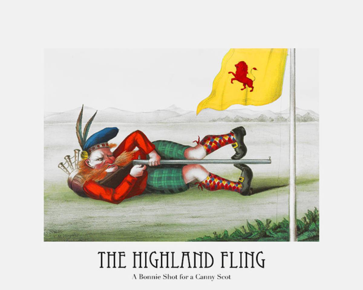The Highland Fling - Poster | Canvas Wall Art Print