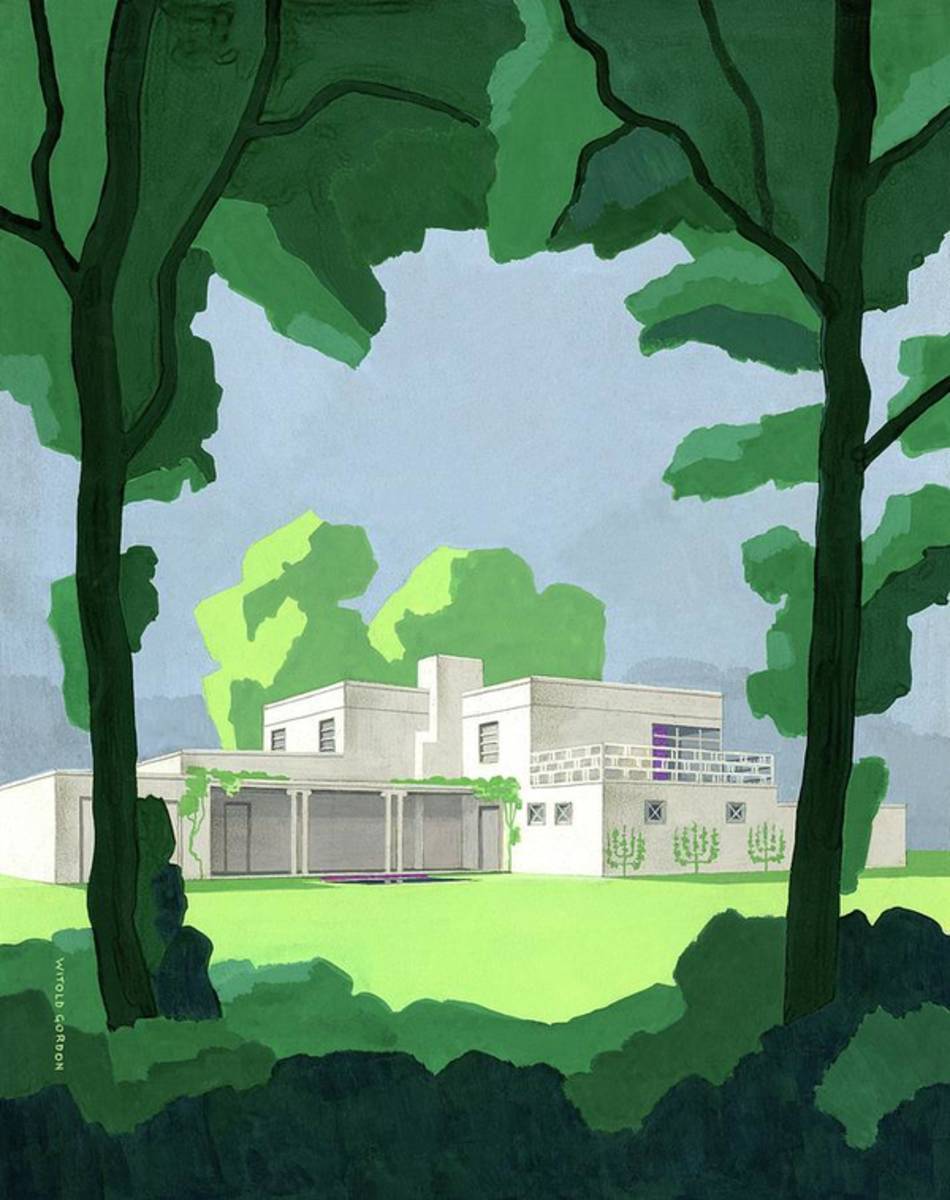 The Ideal House In House And Gardens - Poster | Canvas Wall Art Print