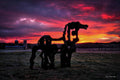 The Iron Horse Sun Up Art - Poster | Canvas Wall Art Print