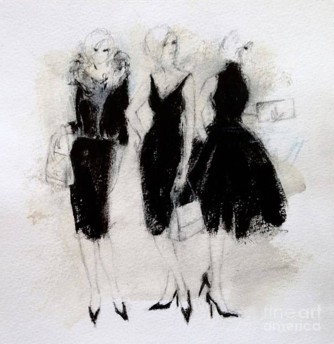 Ladies In Black - Poster | Canvas Wall Art Print