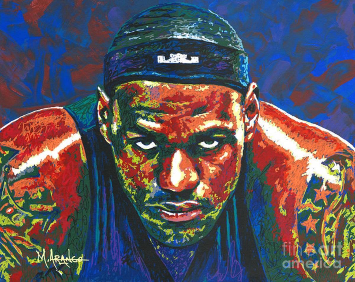 The Lebron Death Stare - Poster | Canvas Wall Art Print