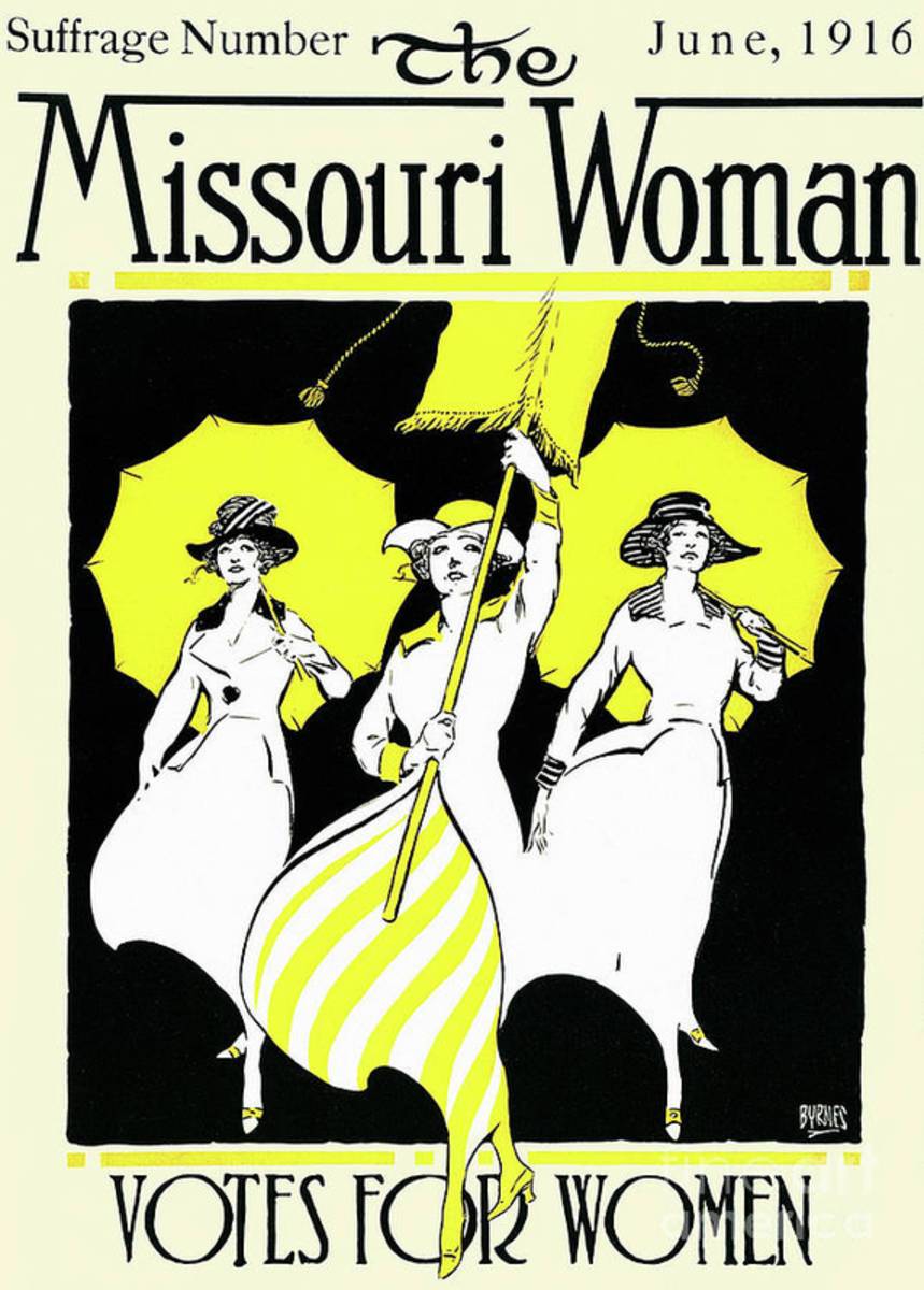 The Missouri Woman From June 1916, The Suffrage Issue - Poster | Canvas Wall Art Print