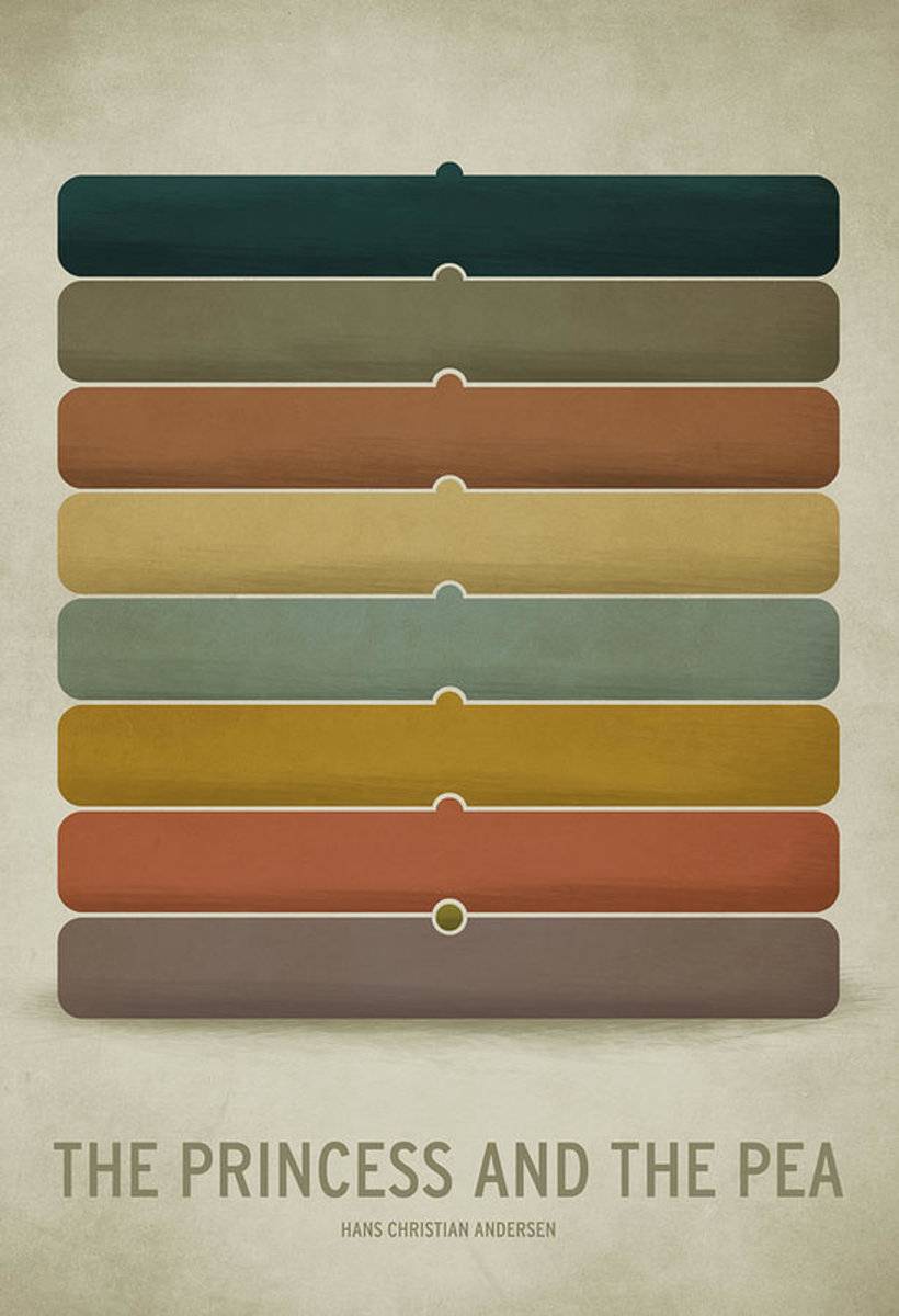 The Princess And The Pea - Poster | Canvas Wall Art Print