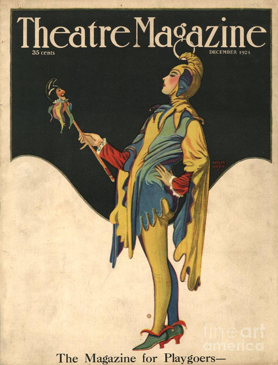 Theatre Magazine 1921 1920S Usa Clowns - Poster | Canvas Wall Art Print
