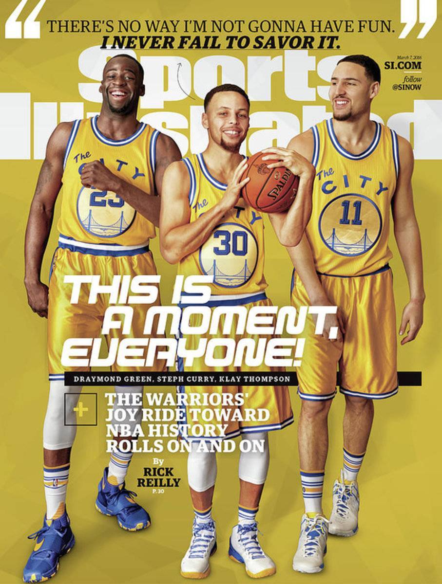 This Is A Moment, Everyone The Warriors Joy Ride Toward Nba Sports Illustrated Cover - Poster | Canvas Wall Art Print
