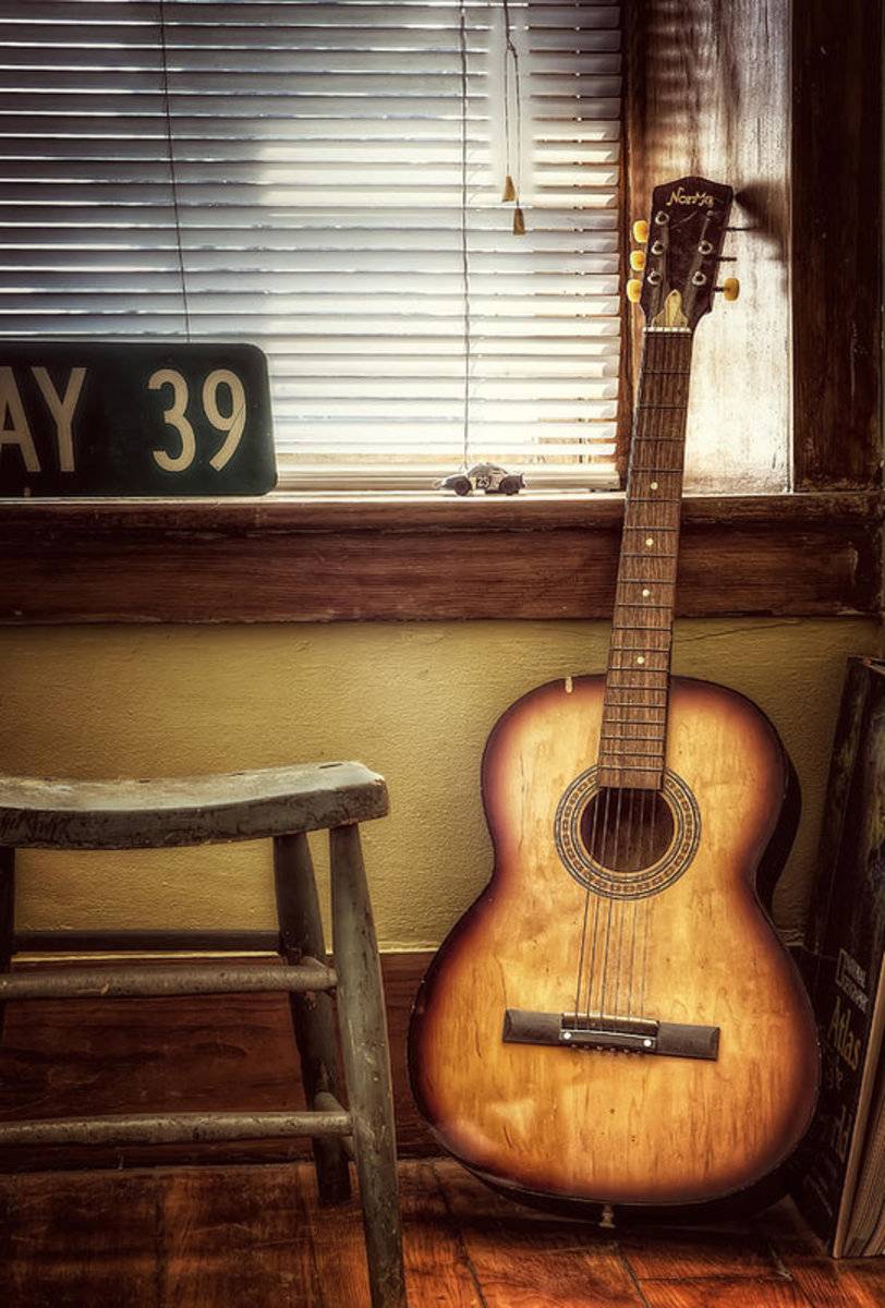 This Old Guitar - Poster | Canvas Wall Art Print