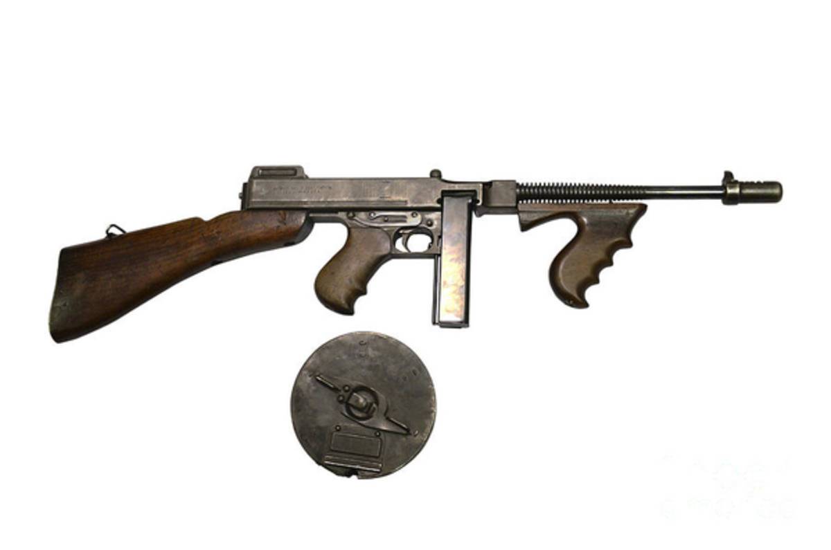 Thompson Model 1928 Submachine Gun - Poster | Canvas Wall Art Print