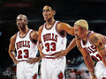 Threepeat - Chicago Bulls - Michael Jordan Scottie Pippen Dennis Rodman - Poster | Canvas Wall Art Print