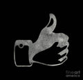 Thumbs Up Tee - Poster | Canvas Wall Art Print