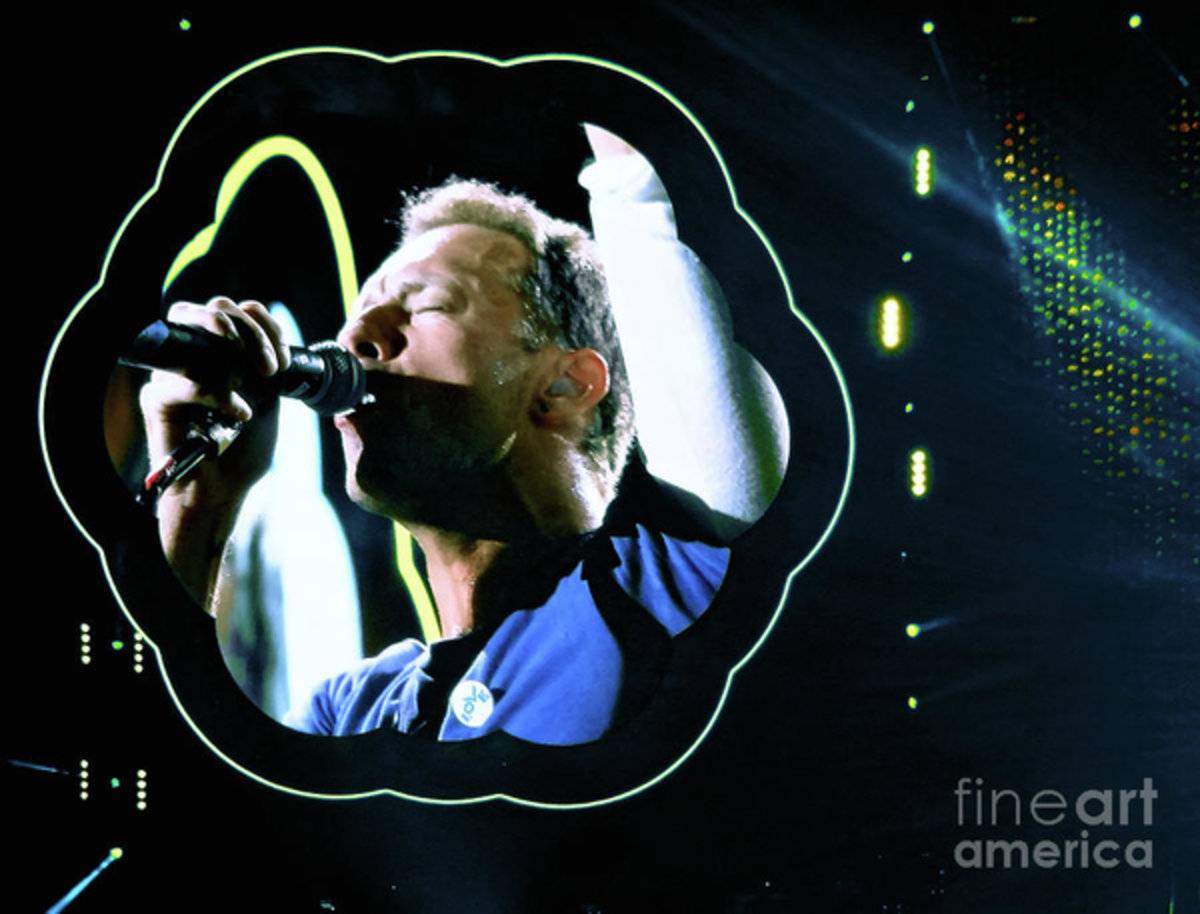 Chris Martin - A Head Full Of Dreams Tour 2016 - Poster | Canvas Wall Art Print