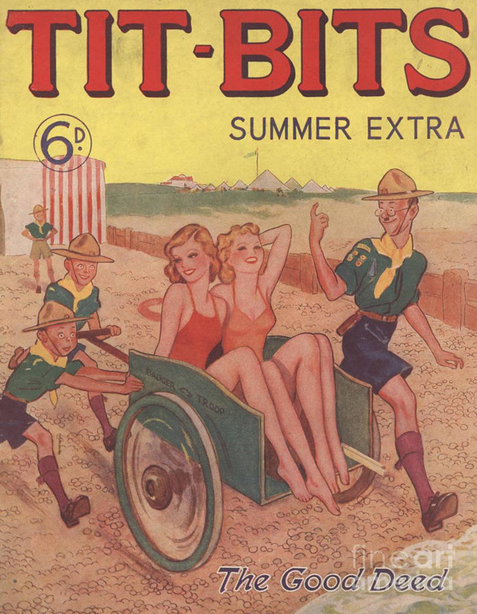 Tit-Bits 1930S Uk Boy Scouts Holidays - Poster | Canvas Wall Art Print